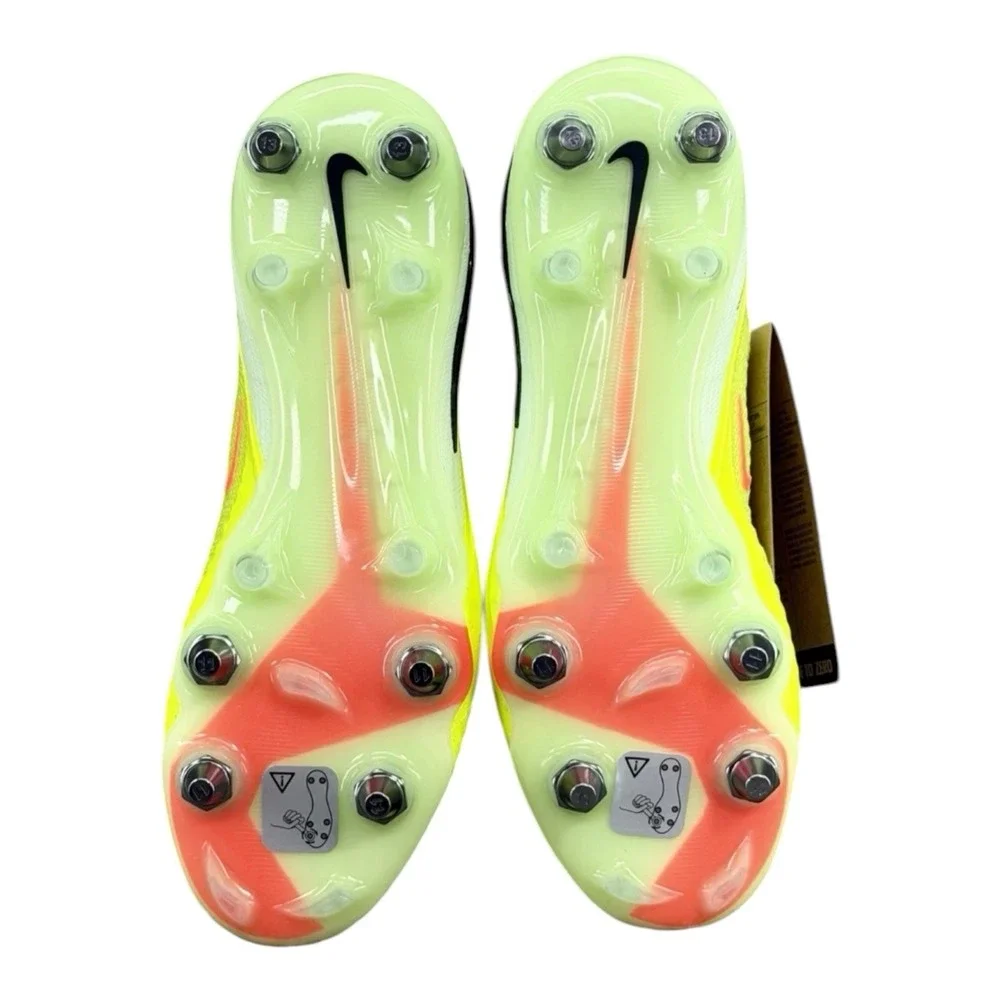 Nike Phantom 6 High Elite AG Soccer Cleats Yellow IM4130-800 Men Sz 5 / Wmns 6.5